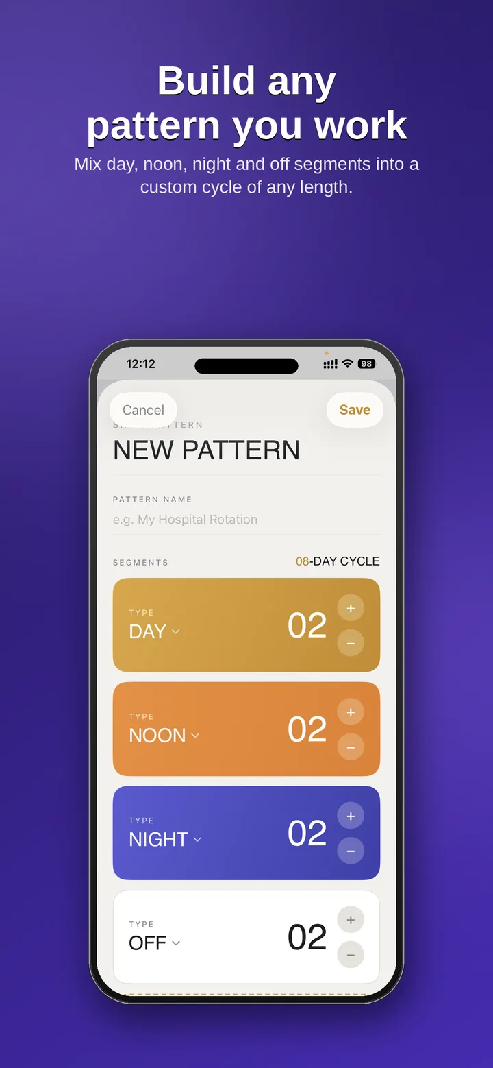 Custom Rotation Patterns